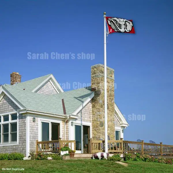 Crimson Tide Elephant Head Logo Flag 3x5 Banner Crimson Tide Elephant Head Logo Flag 3x5 Banner