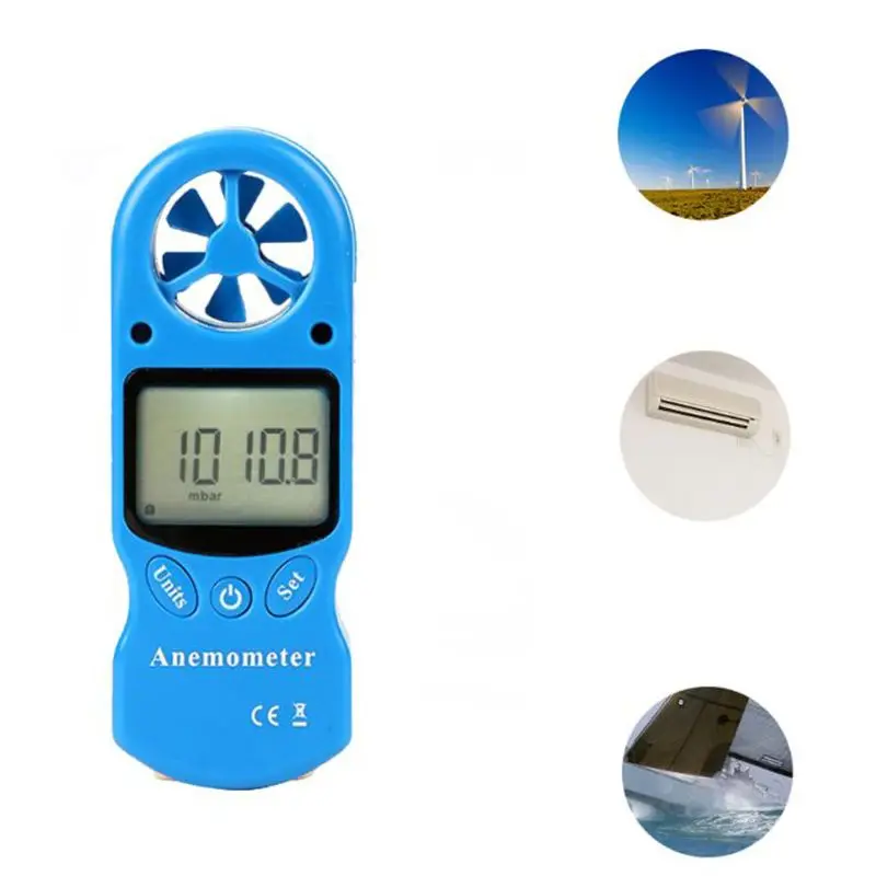 8 в 1 TL-302 цифровой Анемометр ЖК-дисплей термометр гигрометр Температура Влажность скорость ветра охладитель барометрическое давление
