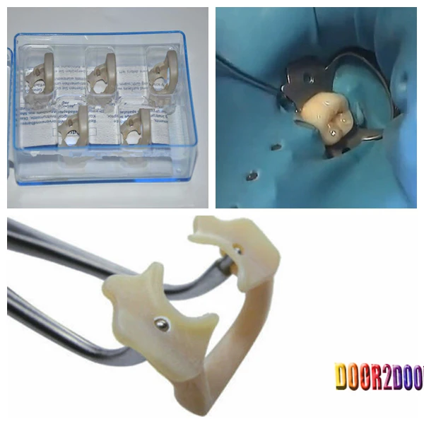 1Set Dental Kerr Soft Clamp Universal Rubber Dam Sundries Molar Teeth Polymerin Teeth Whitening