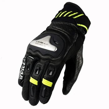 

Vemar Guantes Moto GP Motorcycle Gloves Touch Screen Leather Vintage BMX Gloves Motocross Gloves Racing Retro Racing Riding MTB