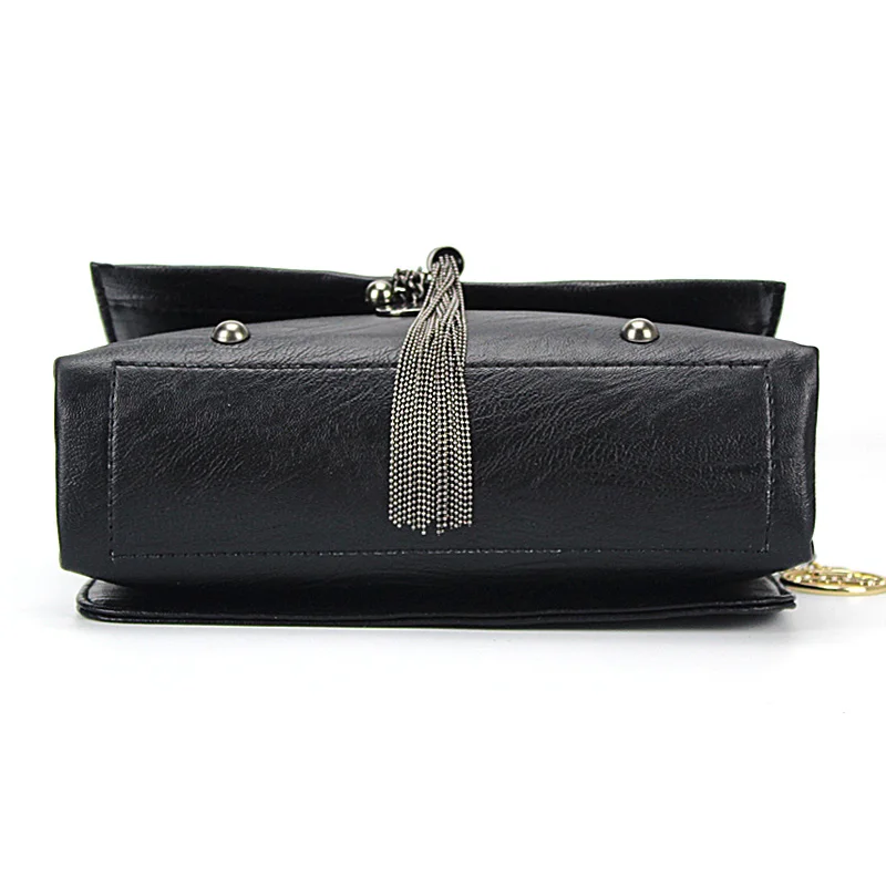 Women Messenger Bags 2019 Vintage Leather Shoulder Bag Crossbody Bags For Women Fashion Tassel Handbag Shoulder female Sac Bolsa