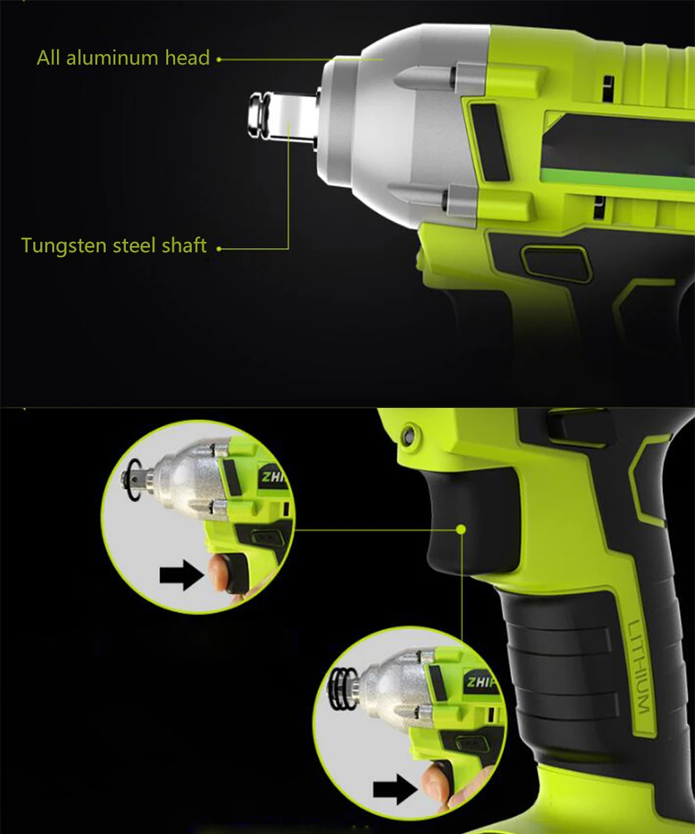 128-168TV 16000 mAh электрическая полоса для сланцев Gereedschap Borstelloze/Draadloze Elektrische Sleutel Impact Dopsleutel