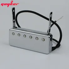 Гитарные звукосниматели с одной катушкой для шеи, запасные части для плавающей джазовой гитары в стиле Джони Смита, хромированная электрогитара