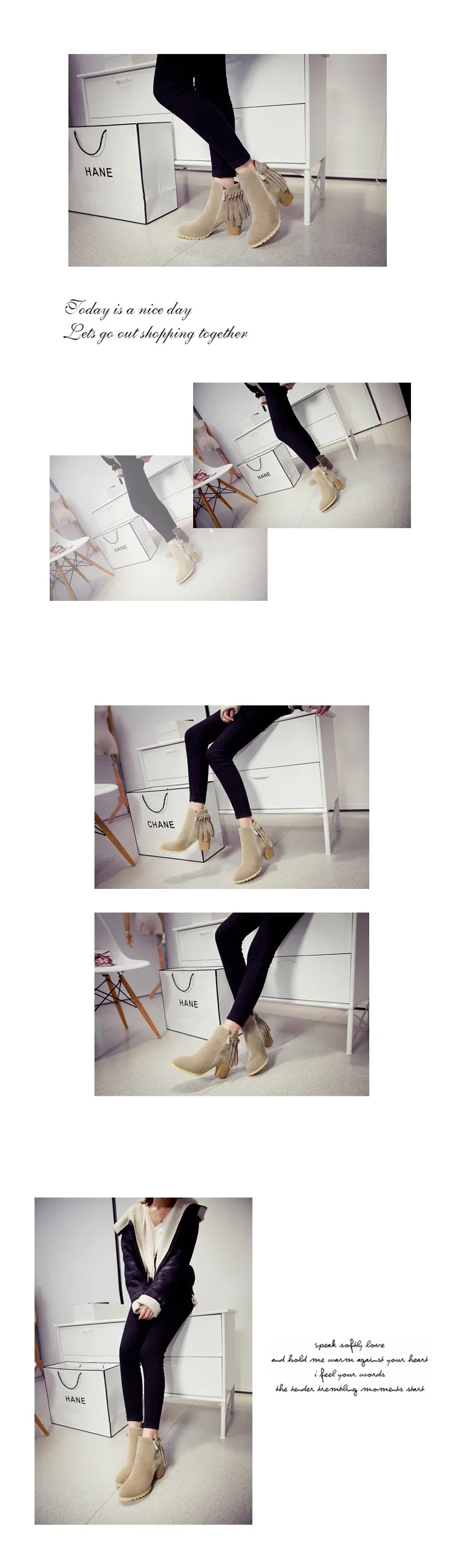 Новинка года; botas mujer; зимние ботинки; женские модные мотоботы; Mulheres Martin Outono Inverno Botas De Couro; женские ботинки; 918