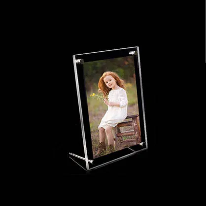 

5"x3.5" Free Standing Acrylic Picture Frames With Screws For Christmas Gifts