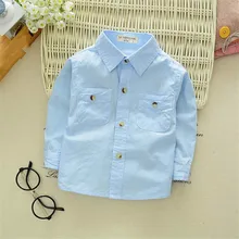 Г. Белая школьная рубашка для мальчиков; модная Осенняя блузка для маленьких мальчиков; детская одежда с длинными рукавами; хлопковая одежда для детей; 3bs050