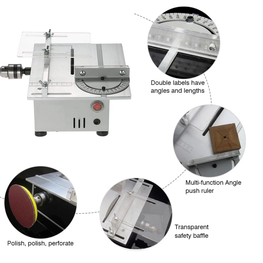 Мини-Настольная пила ручной работы, деревообрабатывающая скамейка, Электрическая цепная пила, DIY, угловая шлифовальная машина, круговой Мультифункциональный резак, нарезной станок