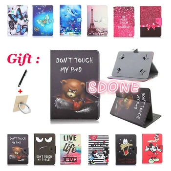 

Universal 7inch Printed case for Alcatel ONETOUCH Pixi 4 7.0/Pixi 3 7.0 7 inch Tablet Stand Protective Cartoon Case + 2 gifts