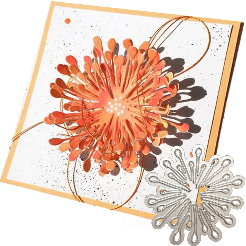 

Metal Cutting Dies new 2019 Ball Flowers Embossing Folder For DIY Scrapbooking Paper Wedding Cards Die Cuts Photo Album Making