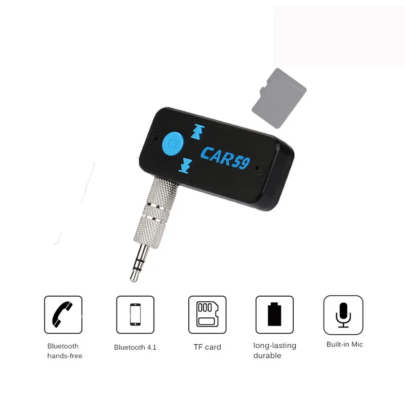 

Wireless Bluetooth Receiver 3.5mm Jack Bluetooth Audio Sound Music Adapter Car Aux Cable For Portable Speaker Headphone