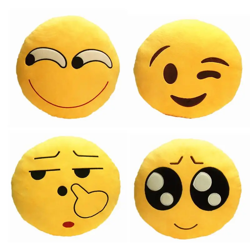 

Home Office Accessory Emoji Smiley Emoticon Cushion Pillow Gift Comfortable Neck Rest Soft Surface Material Better Tactility -35