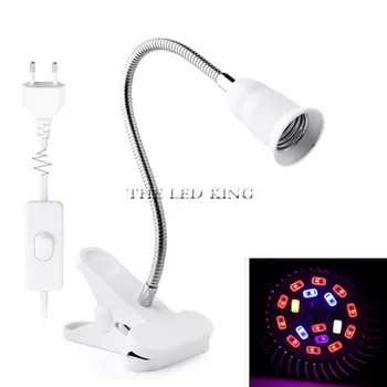 

18W 28W 40W 80W 120W Grow Light E27 With 360 Degree Flexible Lamp Holder Clip LED Plant Growth Light for Indoor Desktop Plants