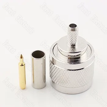 

100pcs/lot N-C-J3 Male Connector RF Coaxial Connector For All Copper Internal Thread Needle Crimp Type