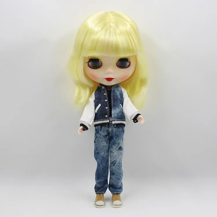 

Fortune Days blyth clothes to jeans wear jeans uniform it suitable for icy doll jointed blyth Azone body licca 1/6 doll