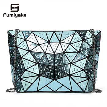 

Raindrop Chains Bag Geometry Fashion Women Handbags Famous Brand Diamond Lattice Fold Over Shoulder&Crossbody Bags Messenger Bag
