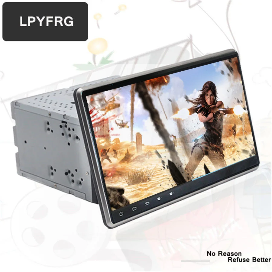 Sale 2 din android 9.0 Car DVD Radio Player 1024X600 WiFi 8 Core 64g For Nissan TOYOTA Volkswagen universal GPS Navigation Map 10.1" 3