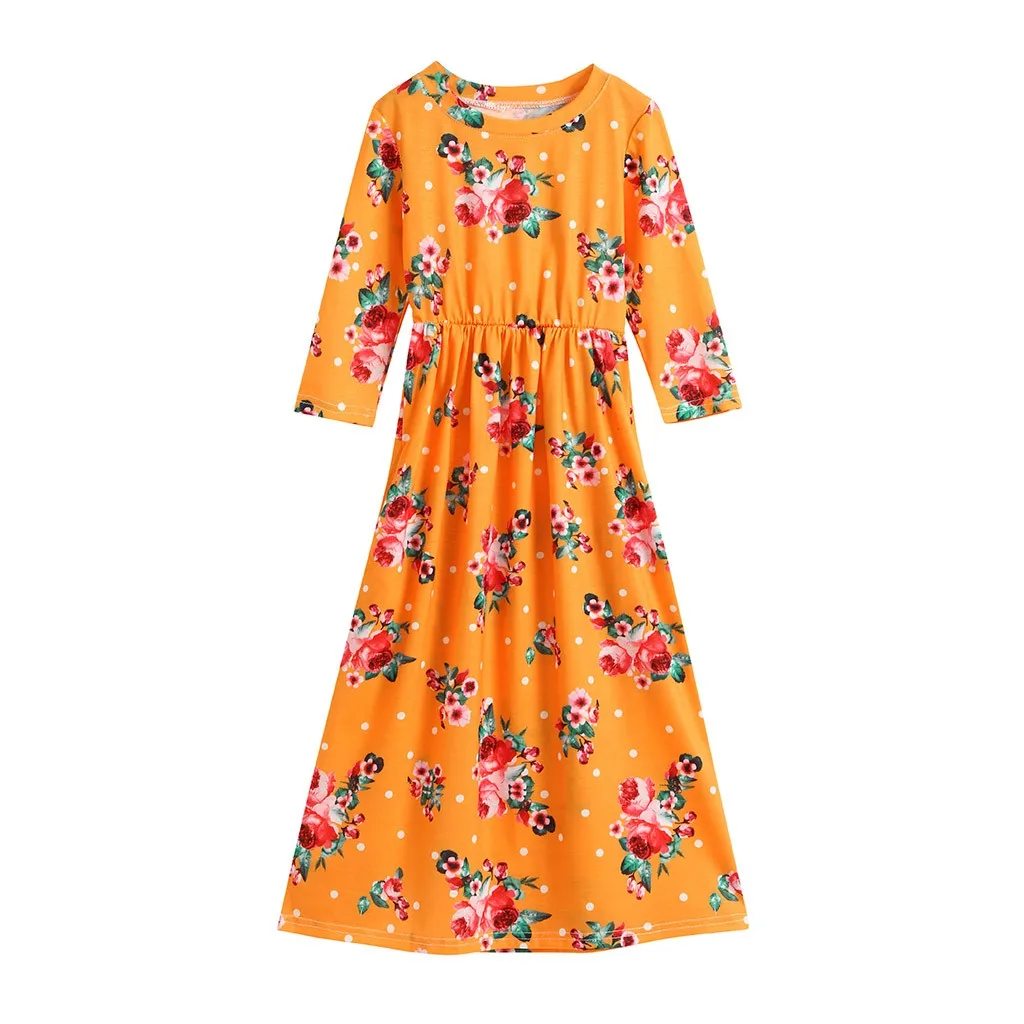 

MUQGEW 2019 Hot Sale Toddler Baby Girls Floral Flowers Dot Dresses Kids Party Beachwear Dresses Dropshipping Baby Clothes