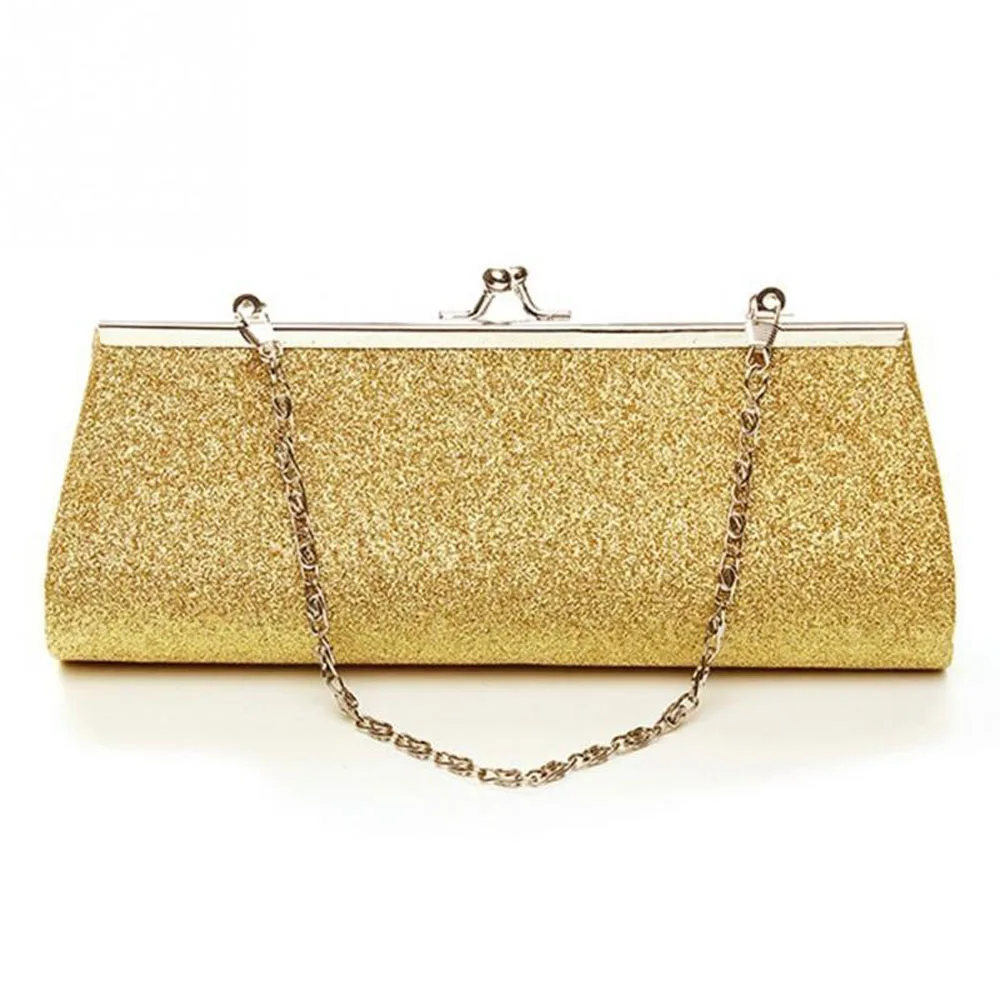 gold glitter clutch purse