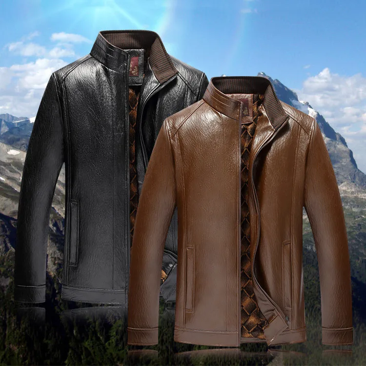 Новое поступление мужские кожаные куртки мужские пальто брендовая Высококачественная верхняя одежда из искусственной кожи мужские кожаные куртки из искусственного меха мужские кожаные пальто