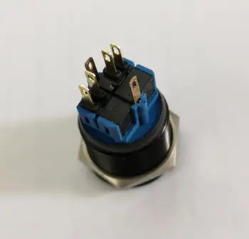 

10 pieces 25mm 6V 12V 24V 220V LED ring illuminated momentary push button switch+CE+RoHS (white,yellow,blue,green,red,orange)