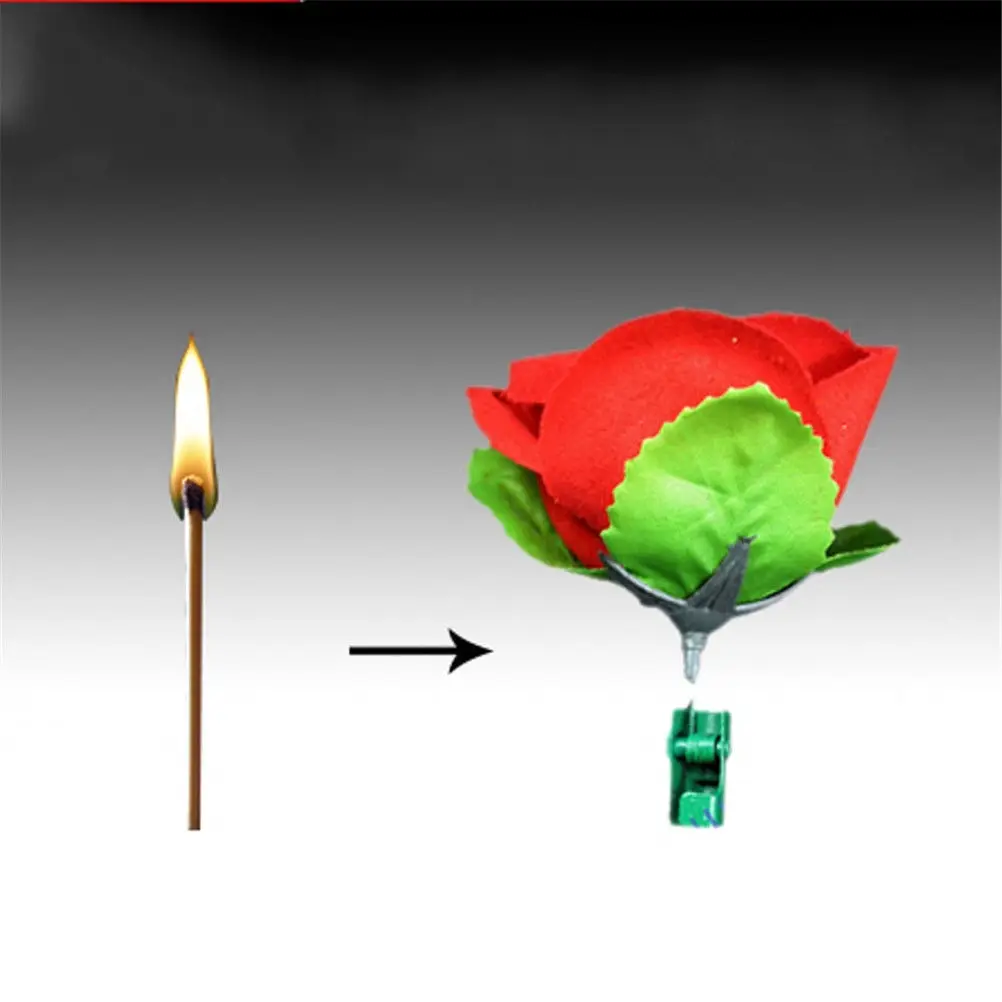 1PCS Hot Selling Torch Rose Flower to Fire Tricks Flame Novelty Stage