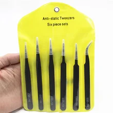 6 в 1 Антистатические прецизионные щипцы для технического обслуживания из нержавеющей стали наборы инструментов для ремонта телефона наборы инструментов