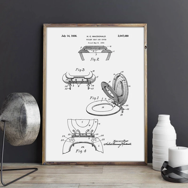 Toilet Seat Wall Art Prints