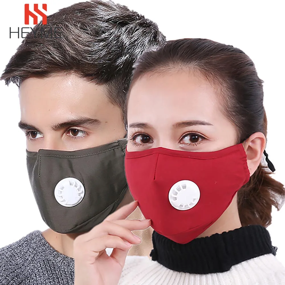 

HEYME Anti Pollution Mask Dust Respirator Washable Reusable Masks Cotton Unisex Mouth Muffle for Allergy/Asthma/Travel/ Cycling
