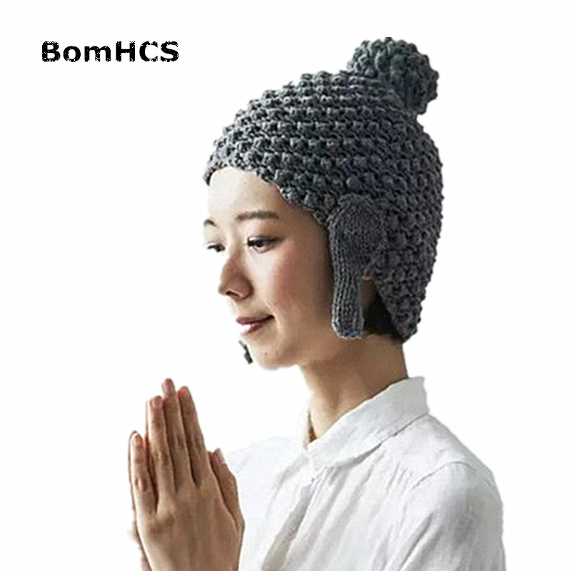 Bomhcs 弥勒仏帽子 おかしい手作りニットビーニー ハロウィンギフト Knitted Beanie Beanie Knithat Hat Aliexpress