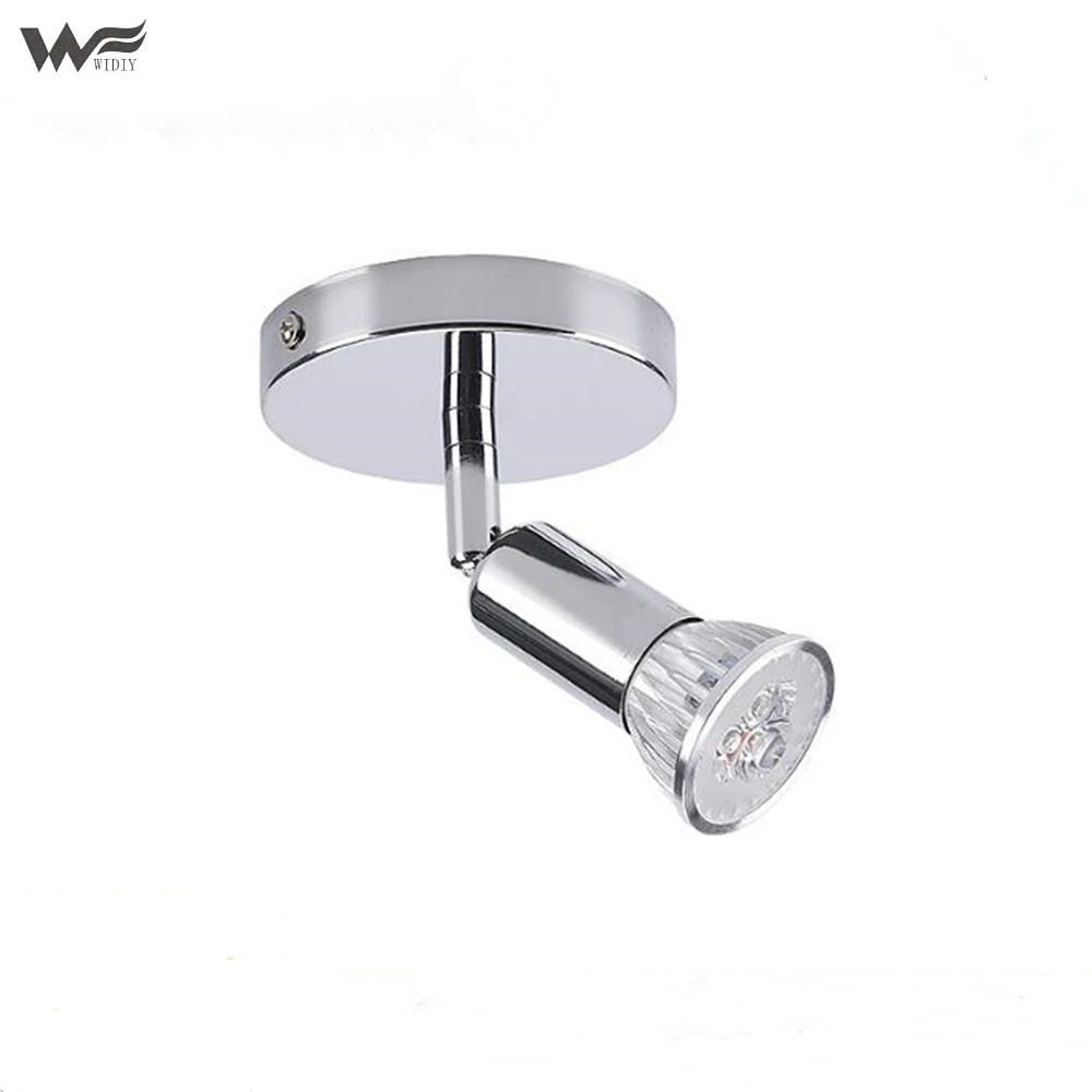 

Surface Mounted Ceiling spotlight round single head Led wall lamp decoration restaurant ceiling mirror front adjustable gu10