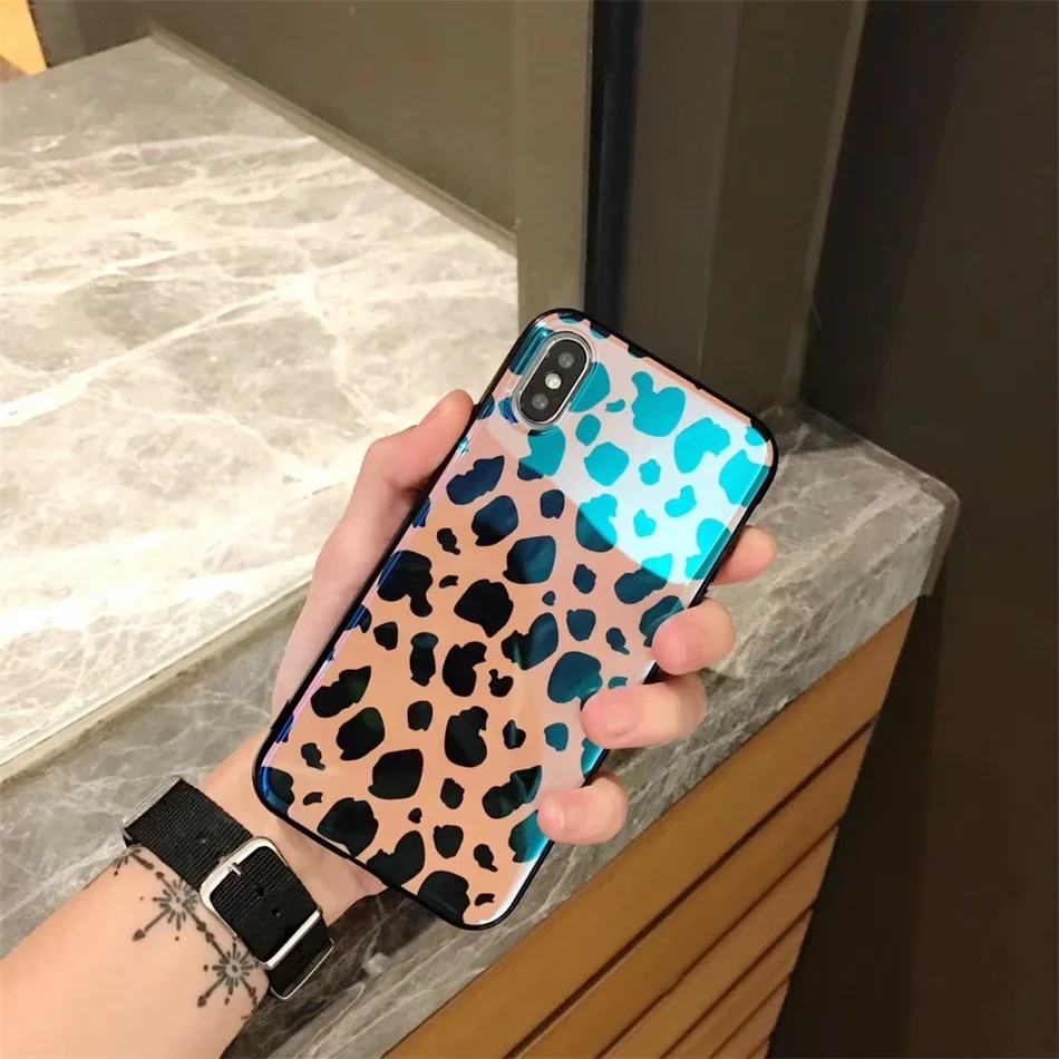 Leopard Girl Case For iPhone XS Max XR X 8 7 6S 6 Plus Women Cover (3)