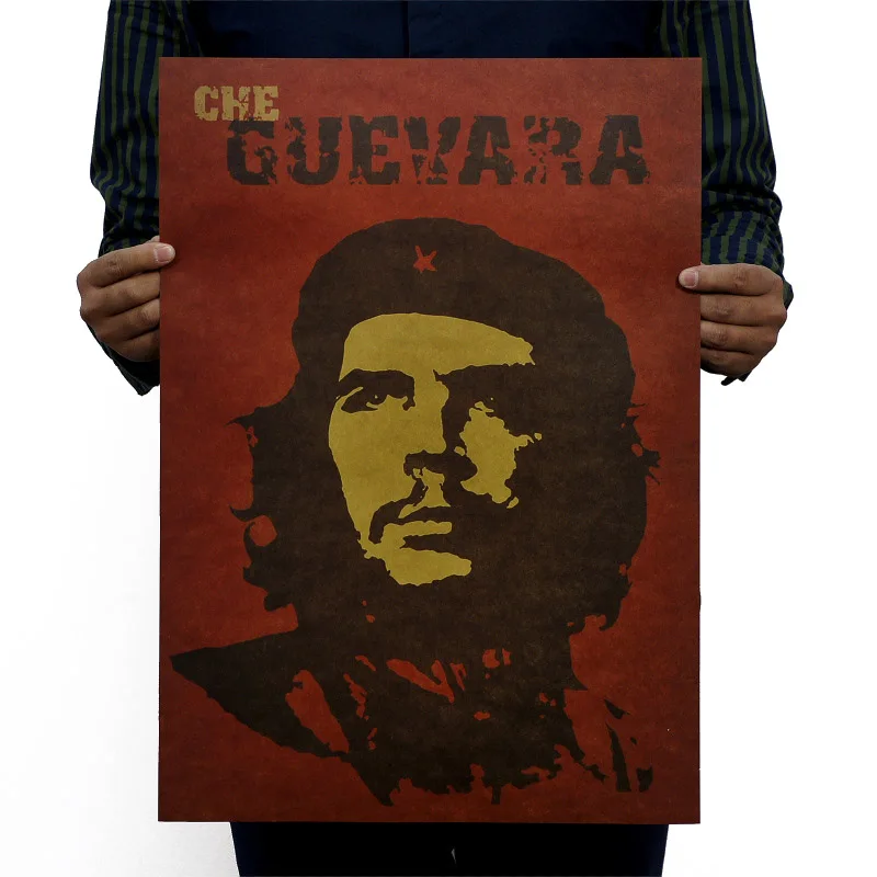 

Ernesto Guevara Vintage Kraft Paper Classic Classic Movie Poster Map Home Decor Wall Decal Art Retro Prints Post It