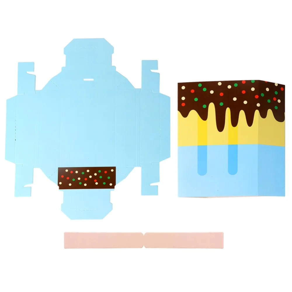 OurWarm 10 шт. самодельный Лед Крем Подарочная коробка развлечение для детского праздника коробки мультфильм эскимо коробка для конфет ящик сумка для угощений день рождения поставки