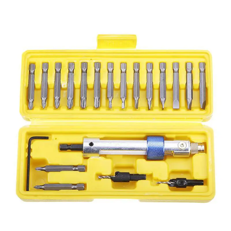 

1 Set Drill Driver Swivel Head Quick-Change From Drilling to Driving Tools with Box For Home Tool