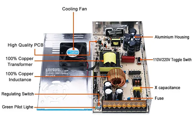 US $101.47 500W CNC Brushless Spindle Motor ER11 Collect Milling Machine 55mm Clamp Stepper Motor Driver Switching Power Supply