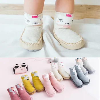 

Baby Shoes Rubber Soles Infant Sock Newborn Autumn Winter Children Floor Socks Shoes sx1