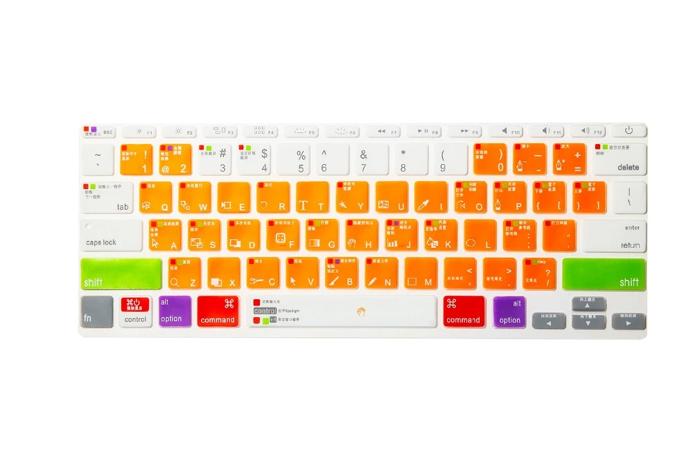 1pc Chinese Illustrator Ai Shortcuts Hot Keys Us Keyboard Skin Cover Protector For Apple Macbook Air 13 113 3 Inch Mac 13 Keyboard Skin Cover Keyboard Cover Skin Protectorkeyboard Cover Protector Aliexpress