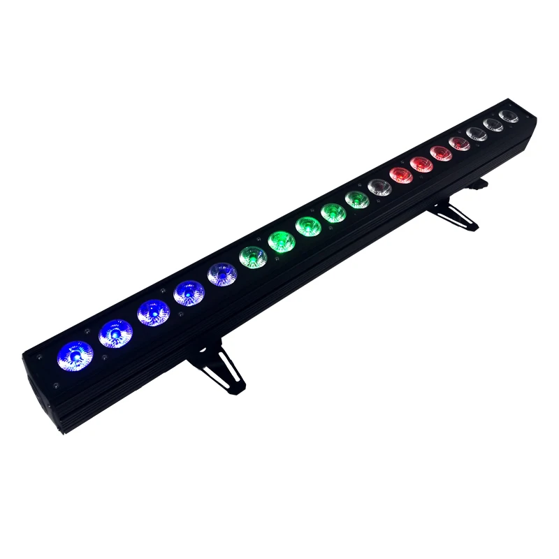 18x18W RGBWA+UV 6IN1 Indoor Led Wall Light Wash Light DMX Led Bar DMX Line Bar Wash For Dj Indoor Horse Race Stage
