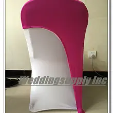 100 ярко-розовый лайкра Чехол для стула на верхнюю часть свадьбы Подвязка из спандекса для стула повязка из лайкры