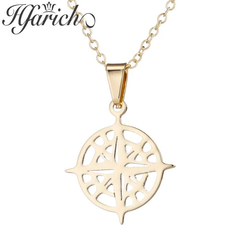 Hfarich новинка 2021 года модная подвеска с компасом викингов Vegvisir простое красивое