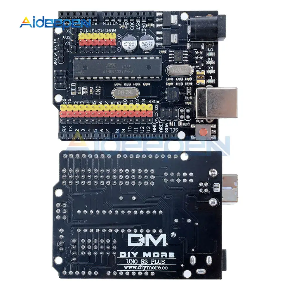 Для Arduino UNO R3 плюс датчик ввода/вывода щит Atmega328P Atmega16U2 расширение Многофункциональный микроконтроллер макетная плата