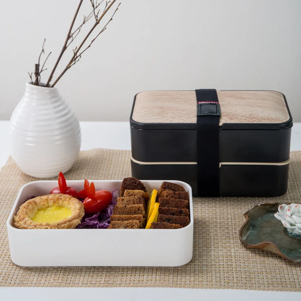 CnCrown 1200ml High Quality Classic Double layer Japanese Bento Box