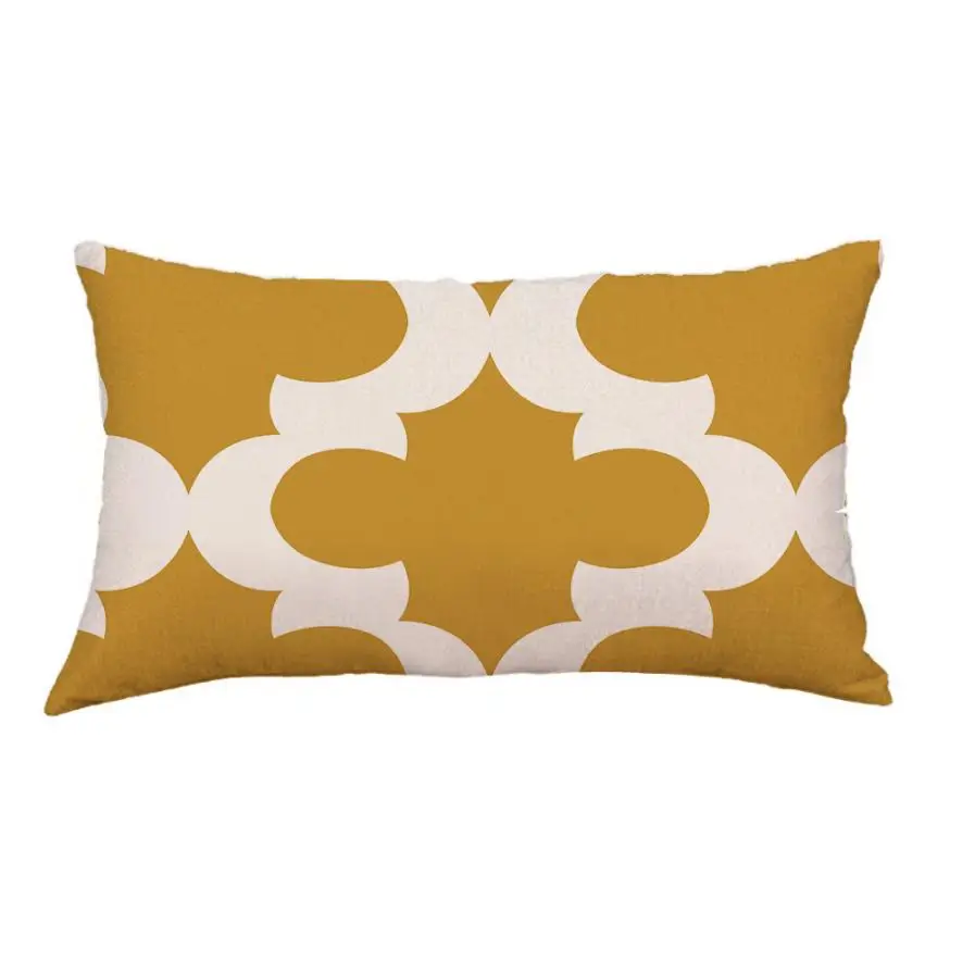 ISHOWTIENDA геометрическая форма диван-кровать украшения дома фестиваль Подушка Чехол для подушки 30x50 см - Цвет: G
