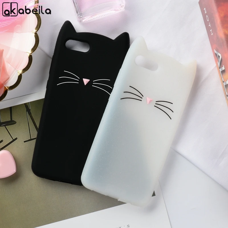 

AKABEILA Silicone Honor 7A DUA-L22 Cases Cute Cat Ear Soft Cover the Case for Huawei Y5 Prime 2018 Honor Play 7 7S Cover Bumper
