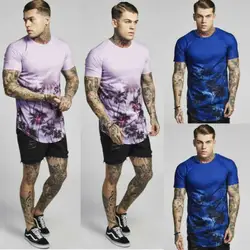 2019 новая брендовая модная мужская для спортзала облегающая одежда для верхней части тела футболка с коротким рукавом облегающая
