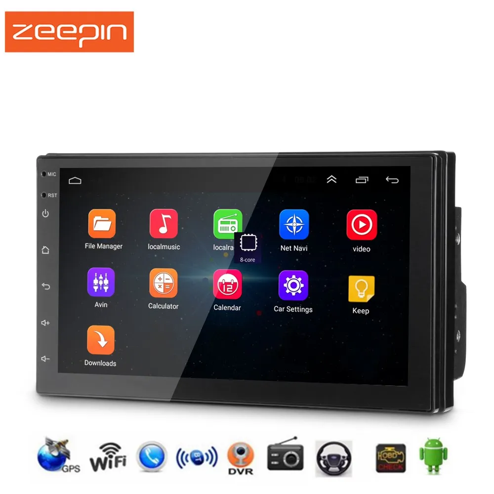 2din Android gps навигация автомобильный Радио MP5 плеер для VW Toyota универсальный USB Аудио