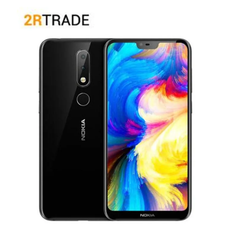 Nokia X6/6,1 plus A6GB 64GB 5,8 дюймов FHD Восьмиядерный процессор Snapdragon 636 3060 мАч 16,0 Мп+ 16,0 Мп камера отпечаток пальца ID мобильный телефон