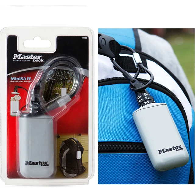 Mini Key Safe Box Outdoor Backpack Hanging Metal Hidden Password Lock Zinc alloy Fixed Code Lock Portable Key Storage Box 3