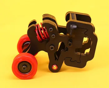 

RC Car Upgrades Parts Nylon Double Wheel Keel Wheelie Bar with Spring Buffer for 1/5 Traxxas XMAXX X-MAXX