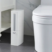 6л Многофункциональный пластиковый мусорный бак со встроенной щеткой Туалет мусорное ведро с мешком для мусора диспенсер